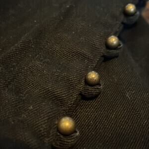 J Brand‎ Mid Rise Skinny Black Jean's Studded Button Calves Sz 31